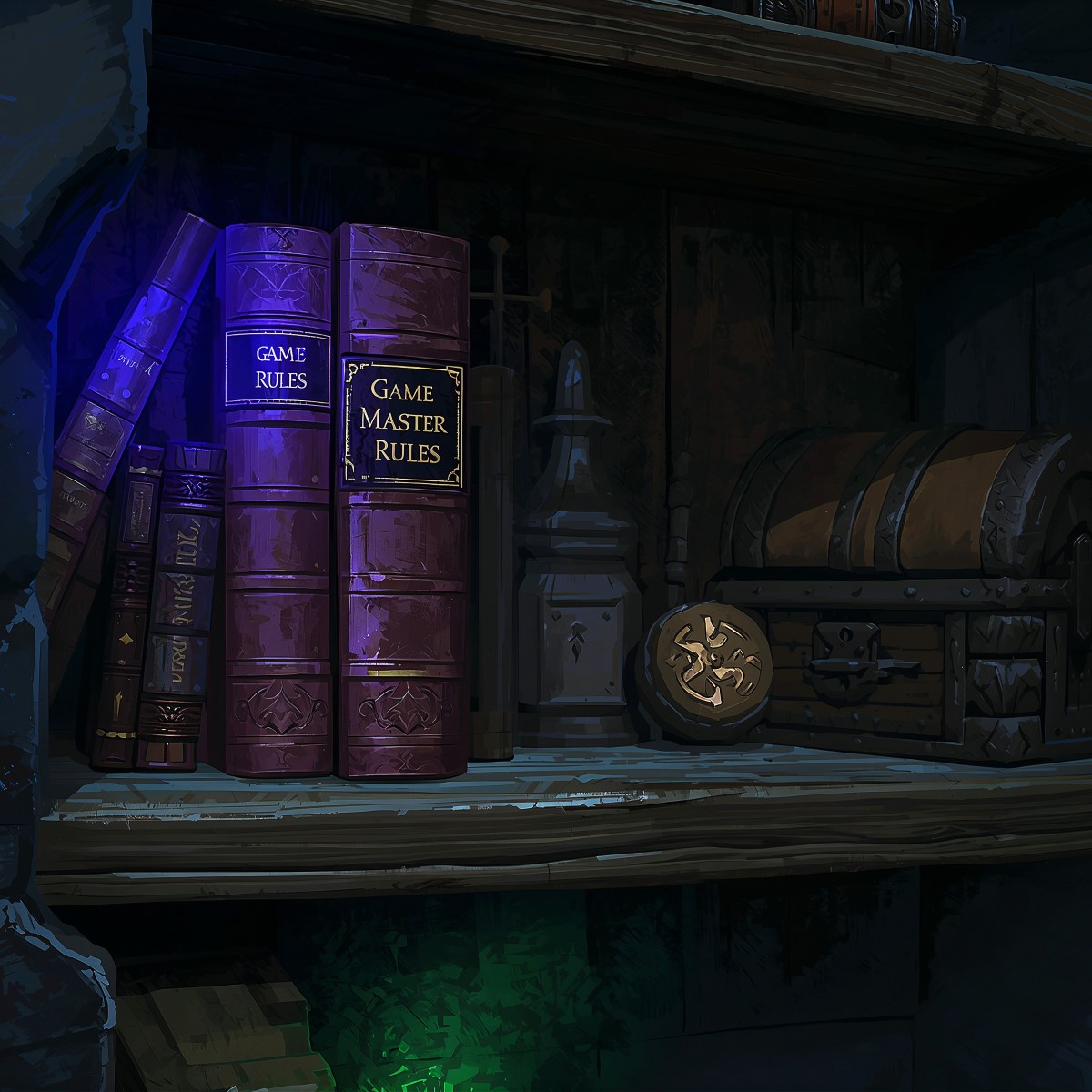 DungeonsDeep.ai rules engine handling tabletop mechanics behind the AI Game Master narration